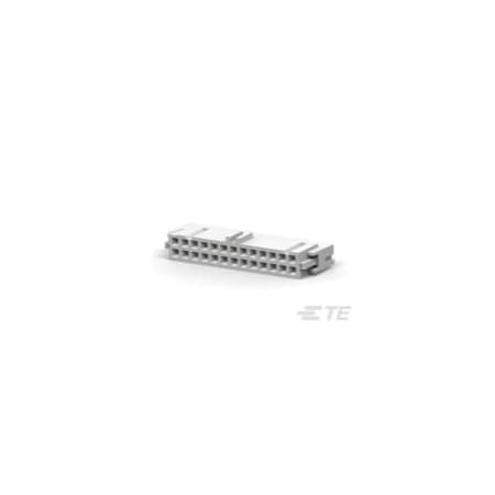 Te Connectivity Board Connector, 26 Contact(S), 2 Row(S), Female, 0.1 Inch Pitch, Idc Terminal, Locking, Gray 2-215882-6